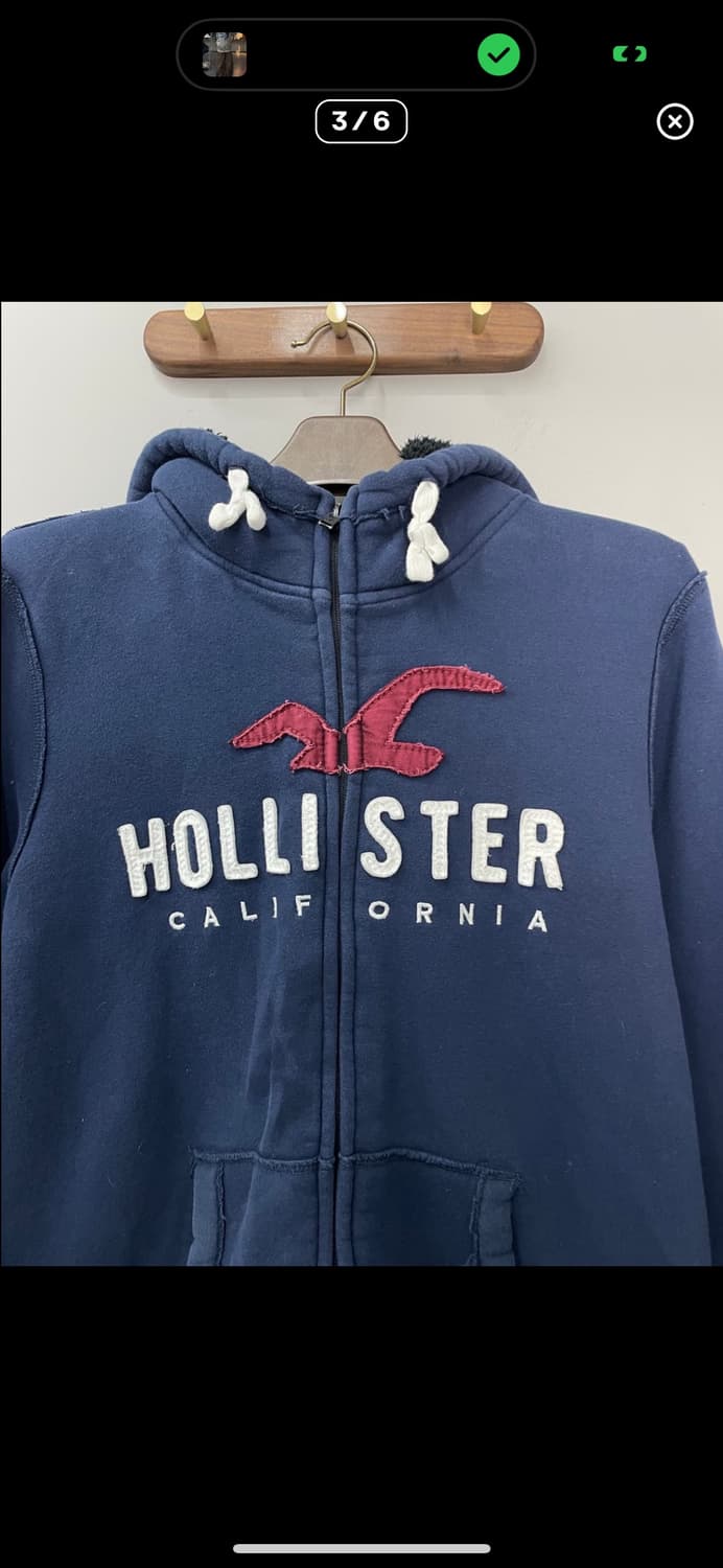 홀리스터 캘리포니아 네이비 후드집업 A3312 상품이미지3