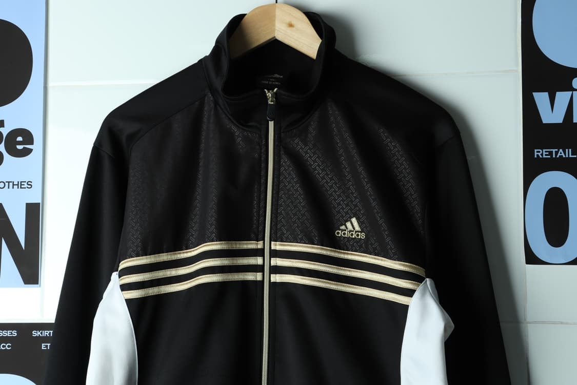 (L-XL) 아디다스 집업 바람막이 점퍼자켓 삼선 금장 대장-H32707 상품이미지3