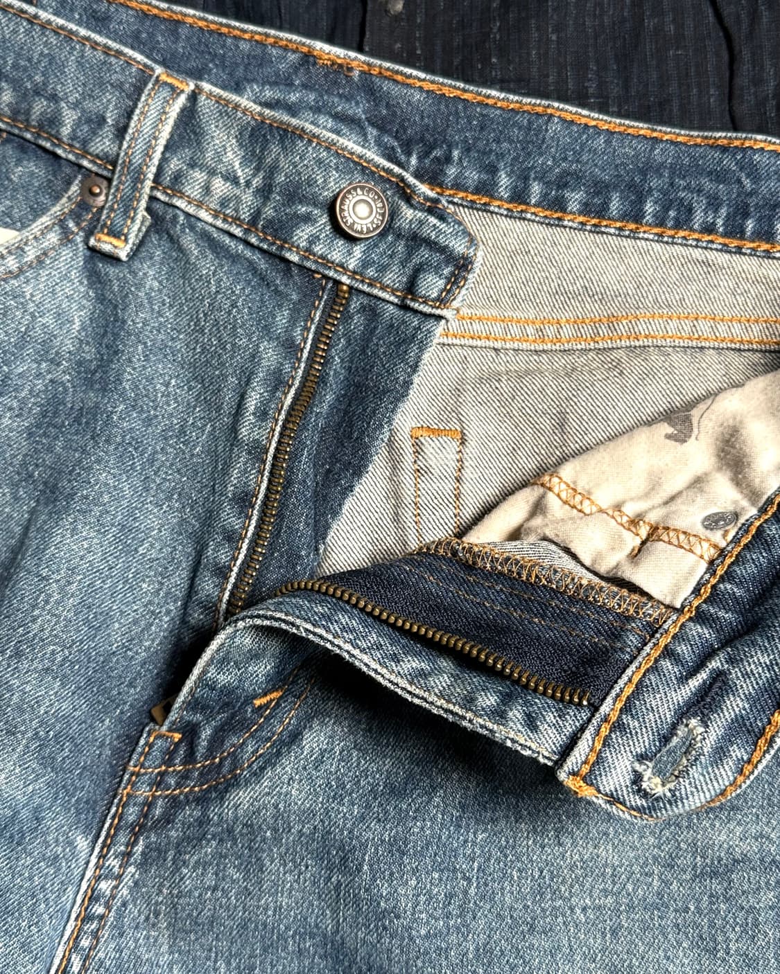 리바이스 505 레귤러핏 데님 팬츠 33 상품이미지2