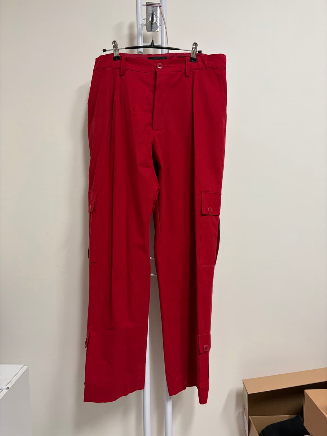 투빌더스하우스 메카닉 트라우저 레드 상품이미지1