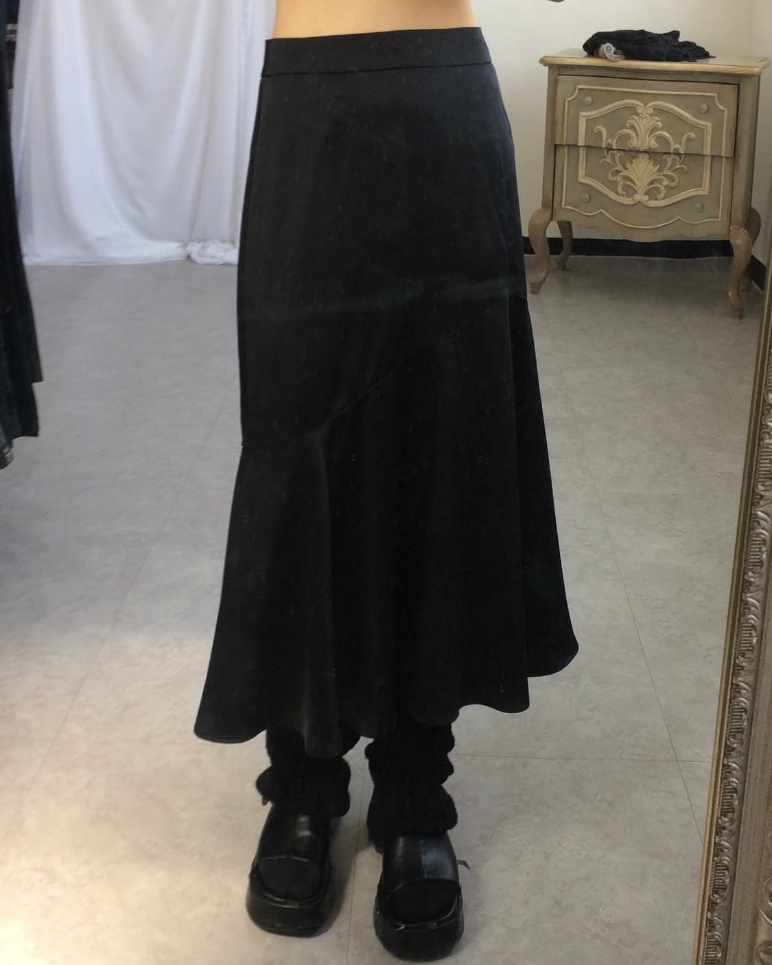 Glossy long skirt 상품이미지6