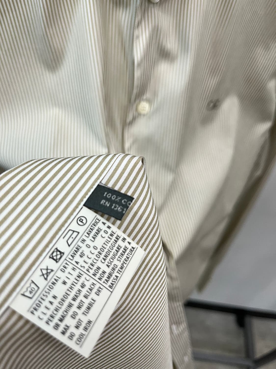 105) 페레가모 자수 스트라이프 셔츠 상품이미지6