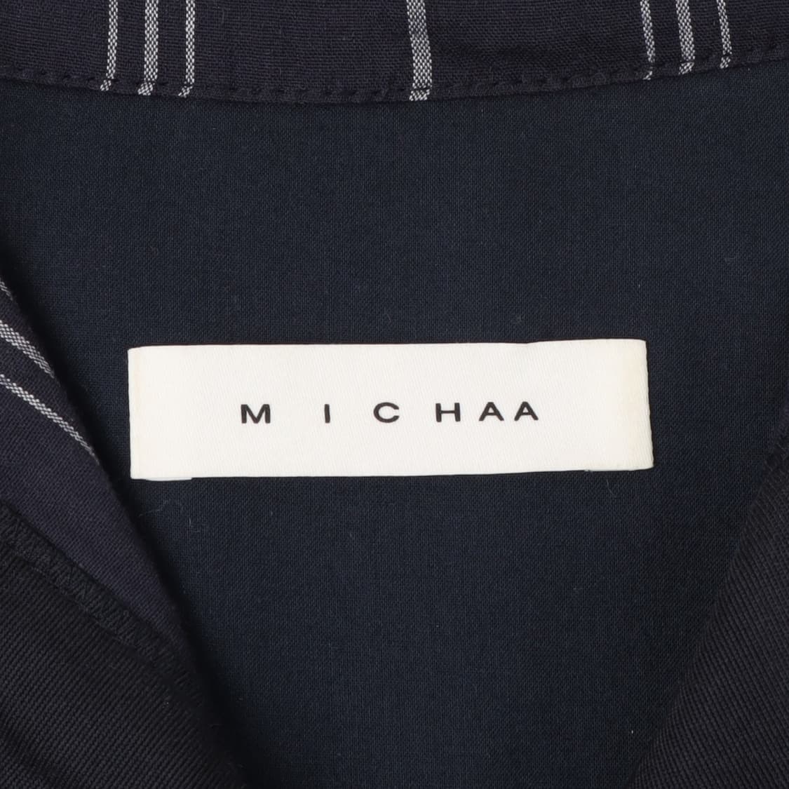 Michaa 미샤 스트라이프 린넨 셔링 원피스 상품이미지8
