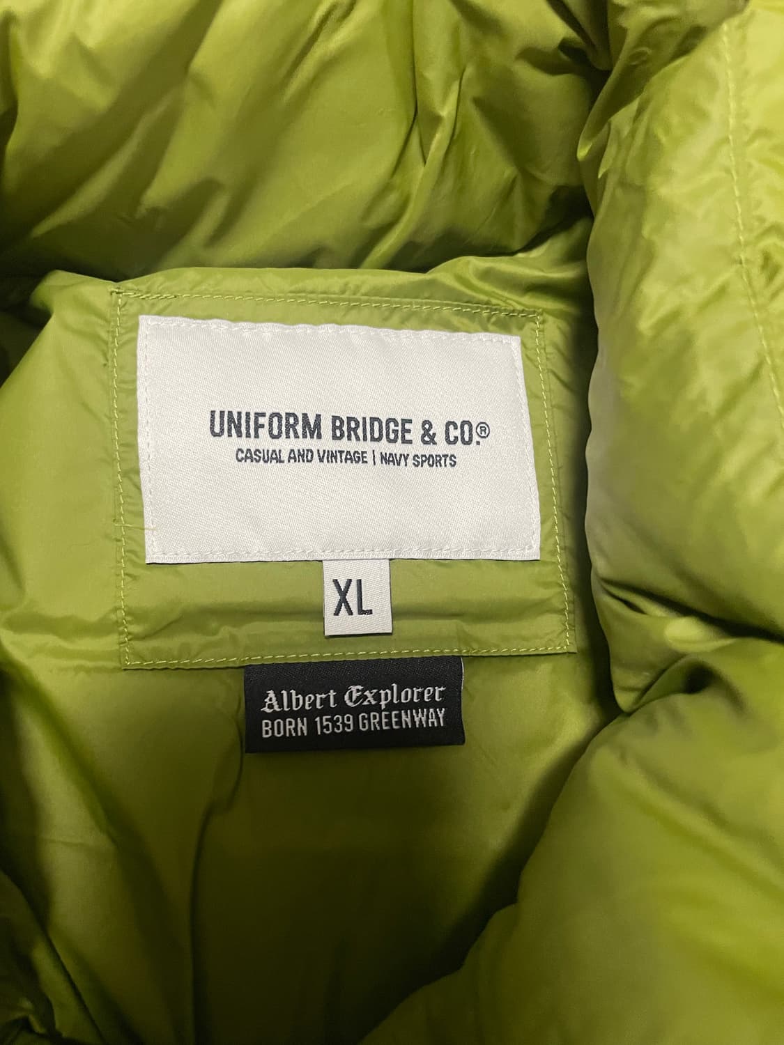 유니폼브릿지 23FW숏패딩 개코그린 상품이미지3