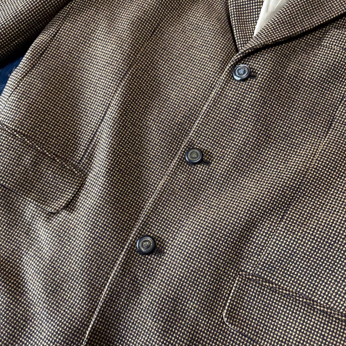 Basso 울 체크 자켓 상품이미지3