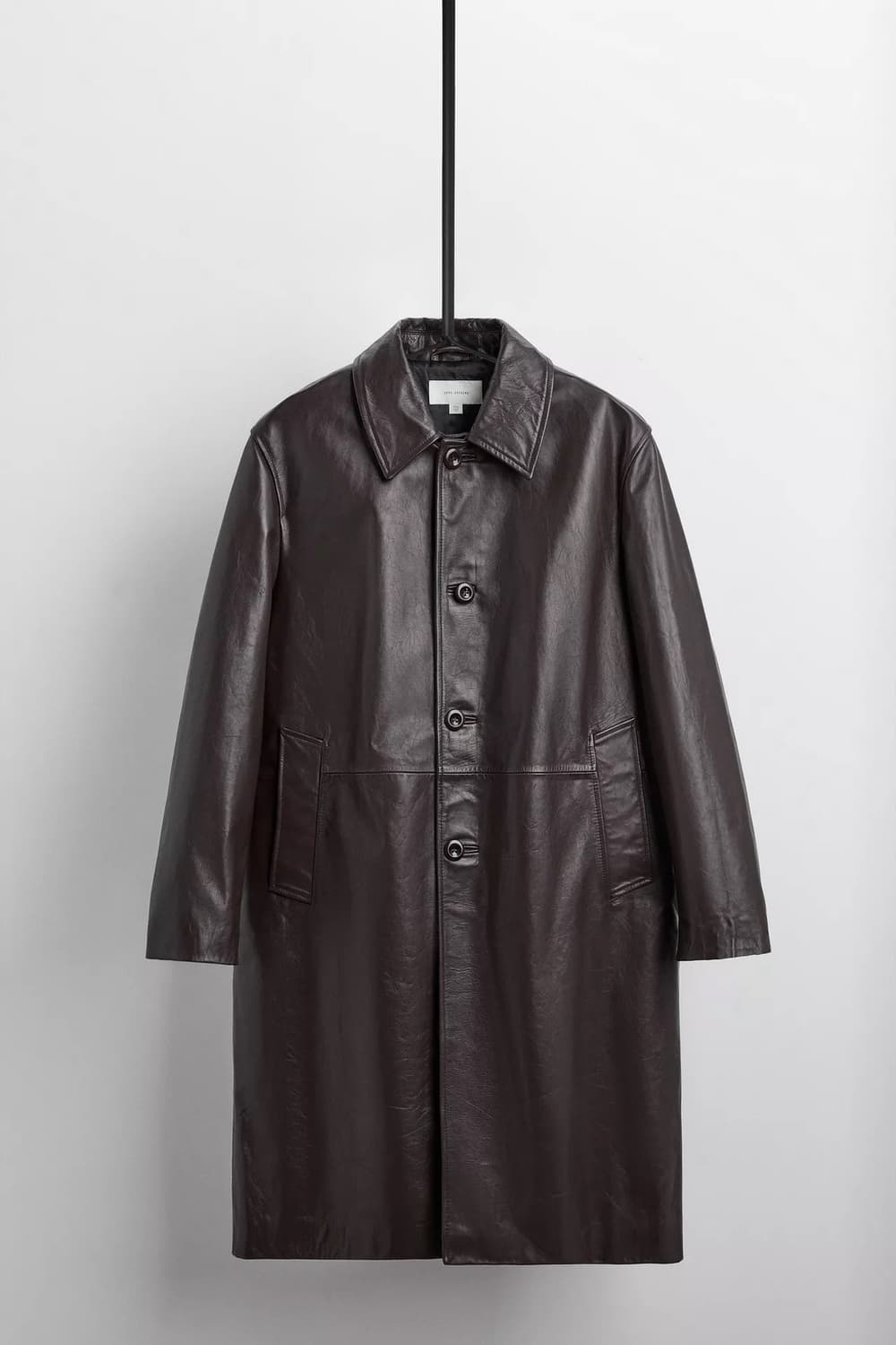 자라 Origins 레더 트렌치 코트 가죽 코트 M 상품이미지10