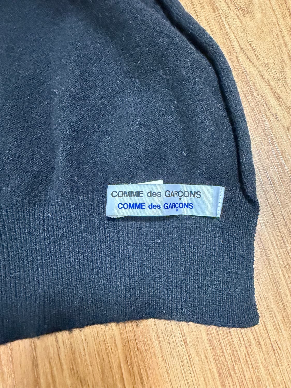 꼼데가르송 꼼데가르송 블랙 베이직 머플러 상품이미지3