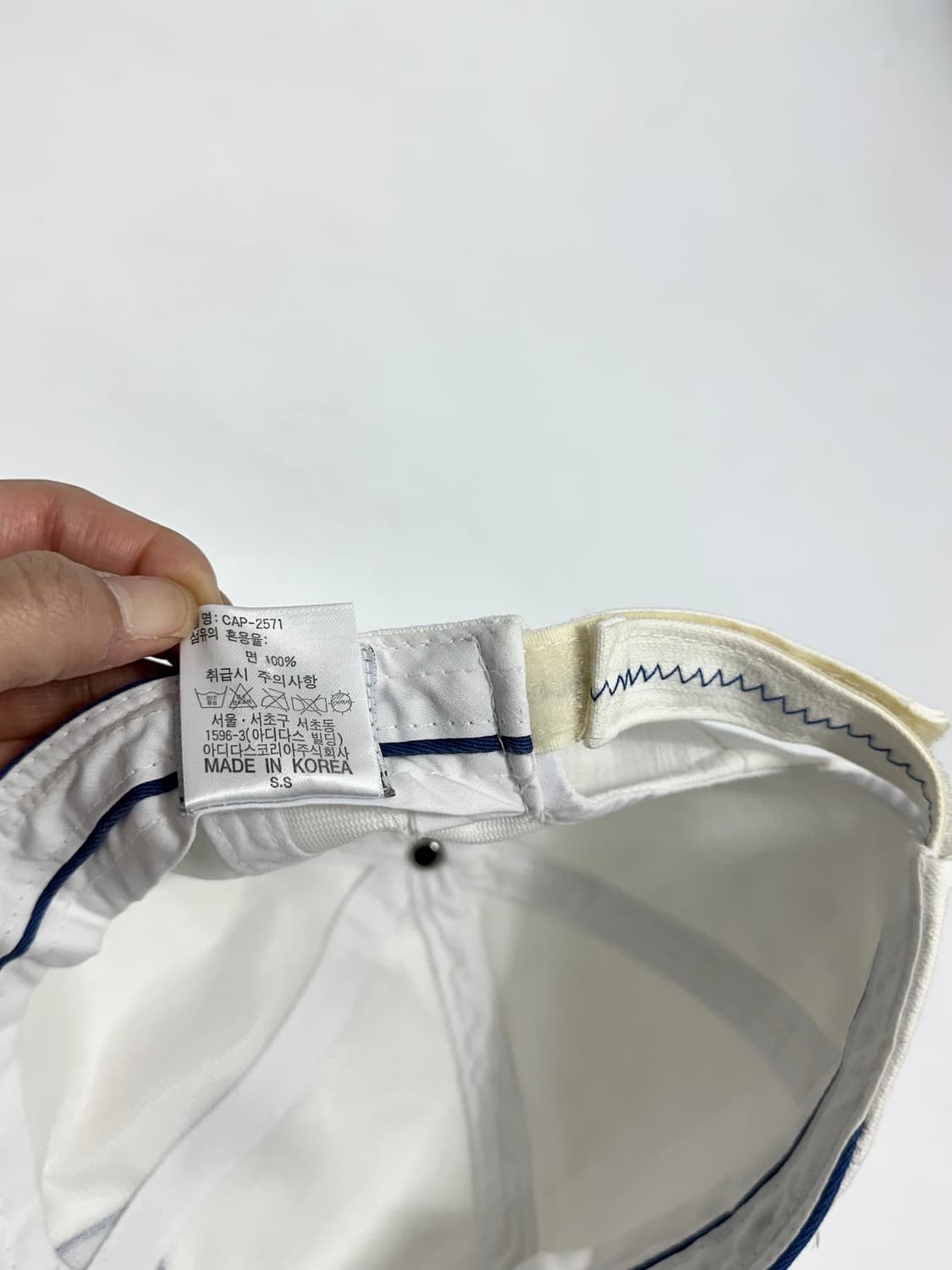 아디다스 삼각 스펠로고 볼캡 모자 상품이미지7