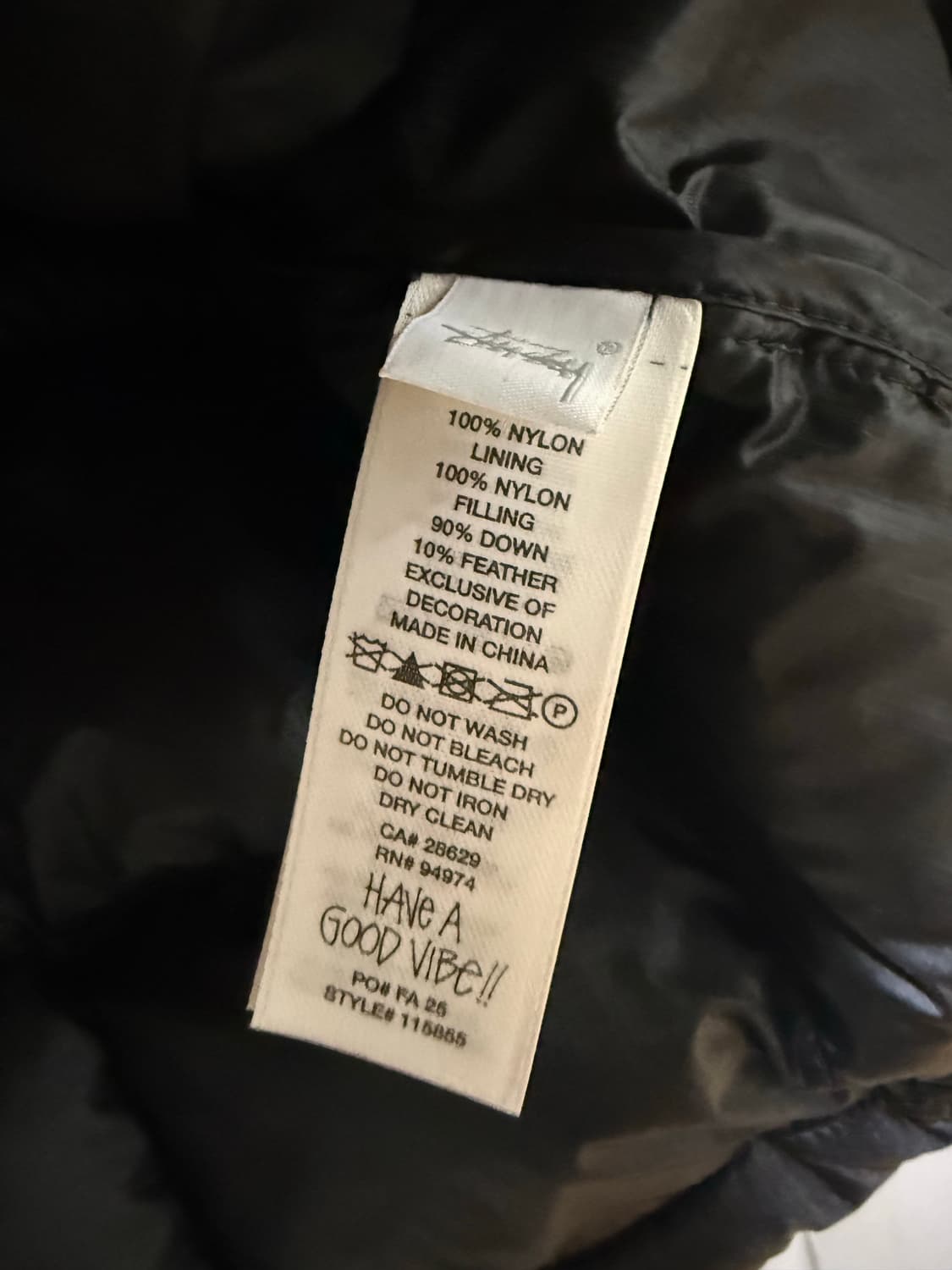 [XL]스투시 미드웨이트 퍼퍼 블랙 상품이미지6