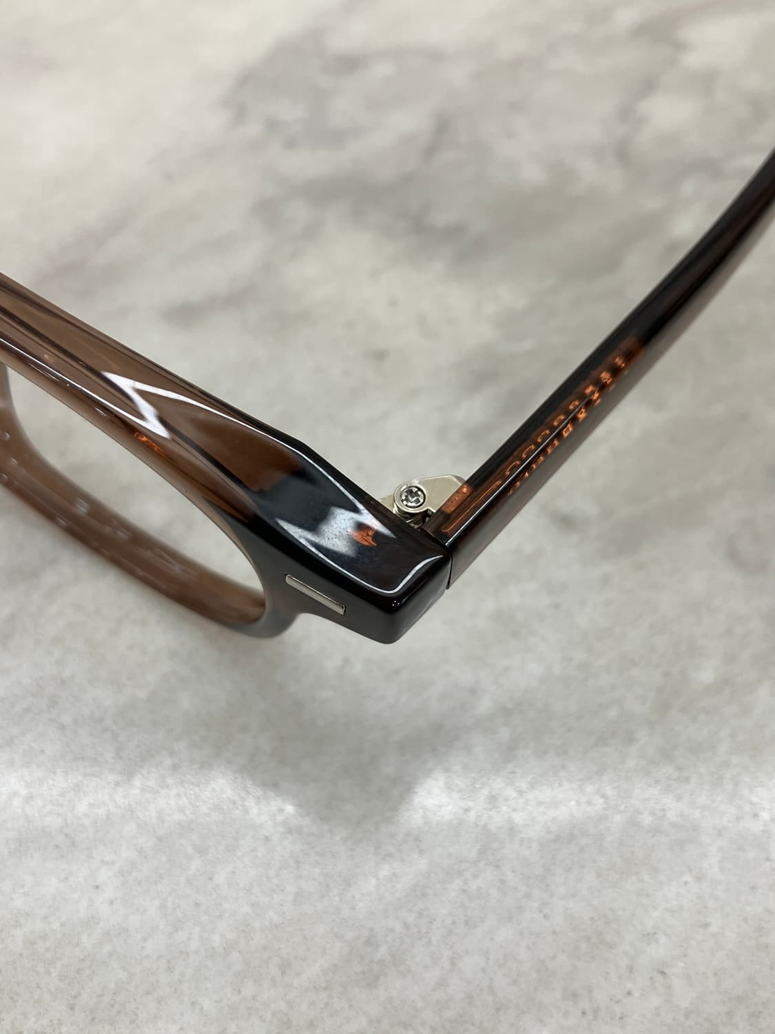 B88 DMN 투명 브라운 웰링턴 뿔테 안경128 상품이미지2