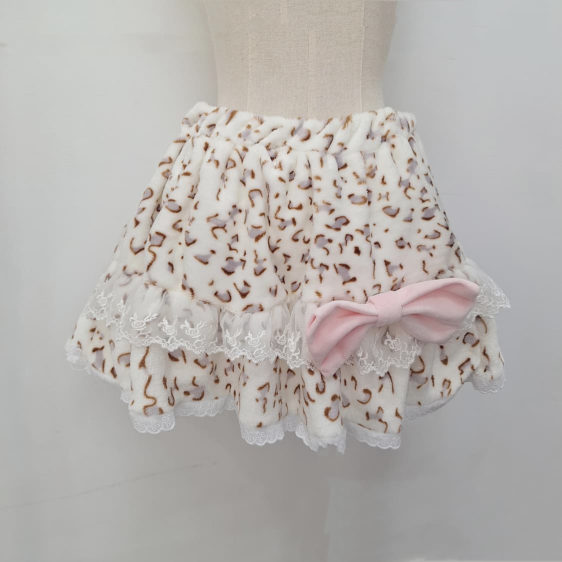 걸스 레오 리본 스커트 갸루 히메갸루 라떼갸루 오네갸루 y2k 상품이미지10