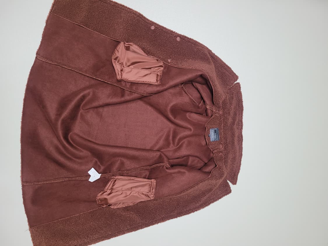 에이치커넥트 H:CONNECT 여자 테디베어 무스탕 롱코트 브라운 상품이미지8