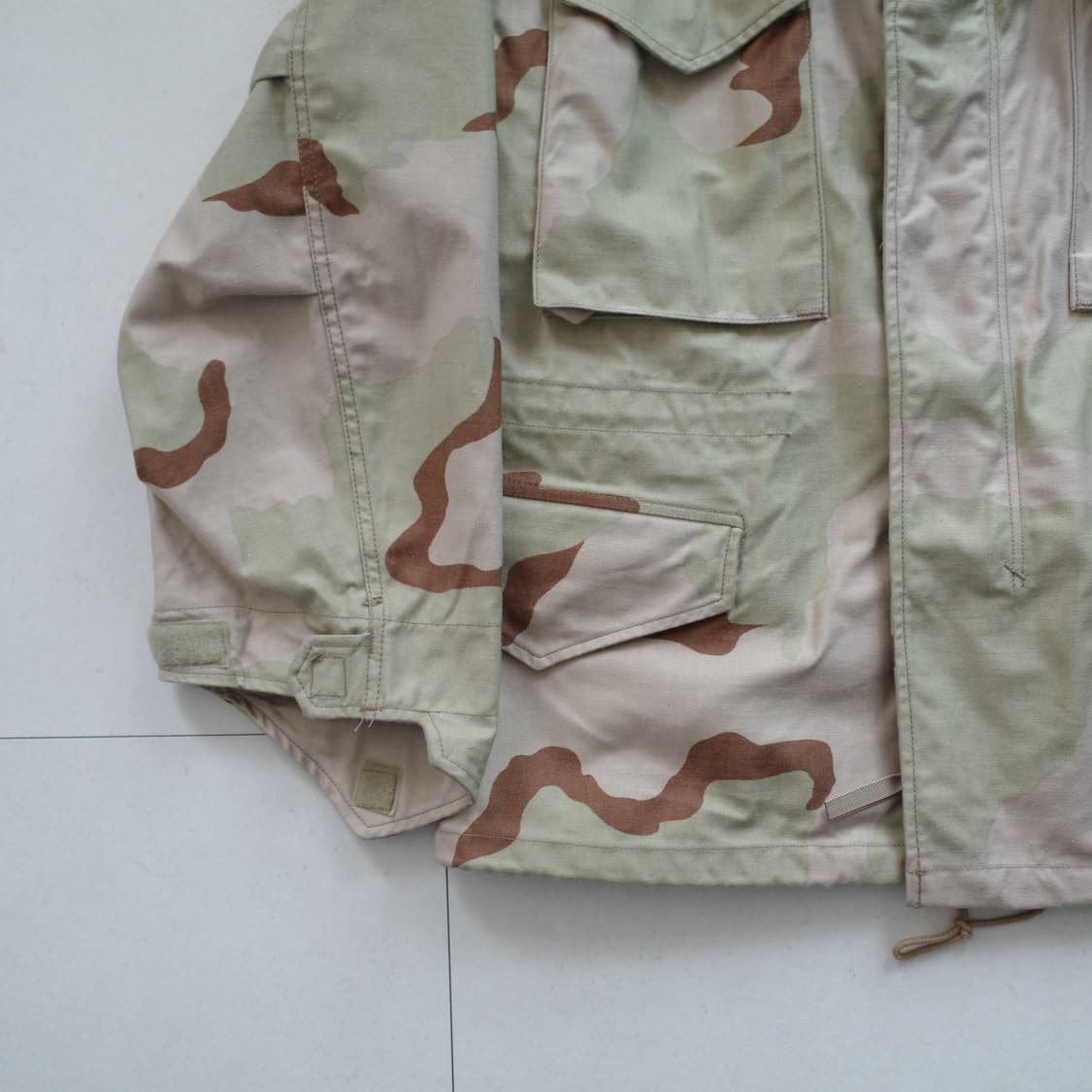 80s 오리지널 군납 미군 M65 사막 3색 필드자켓 스몰 상품이미지4
