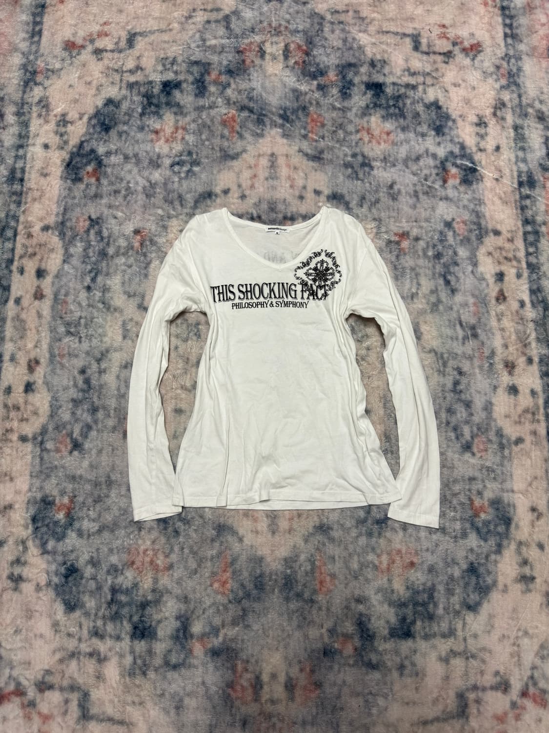 Semantic design back cross cut sew 상품이미지3