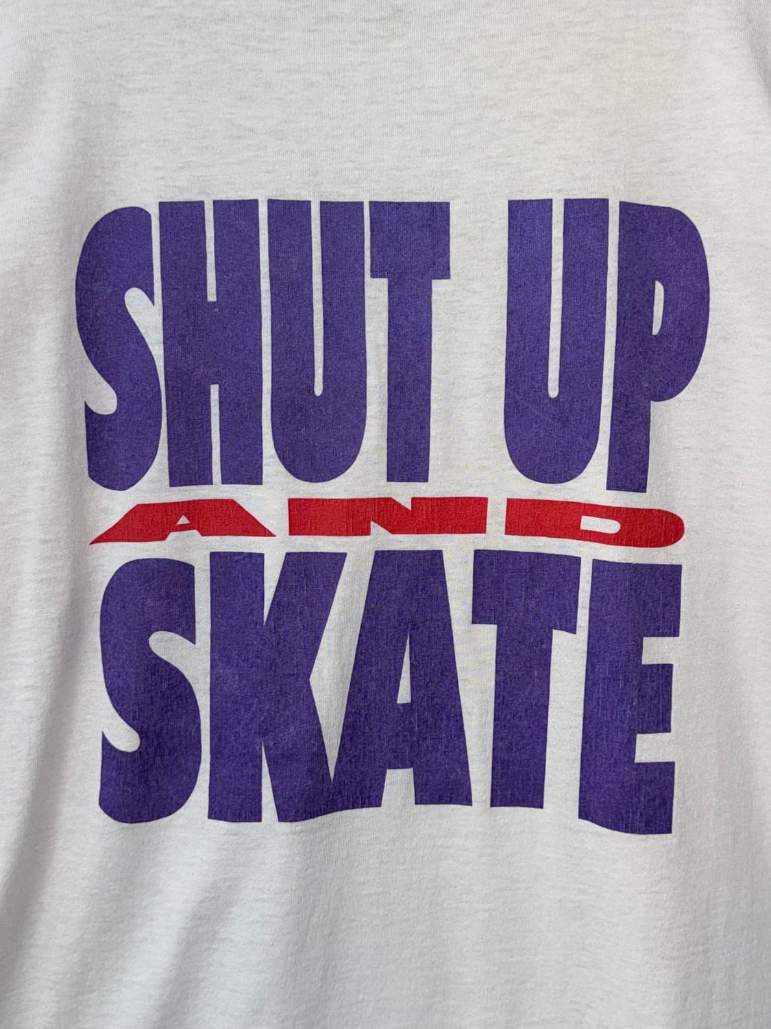 80s 프루트오브더룸 shut up and skate 티셔츠 상품이미지2