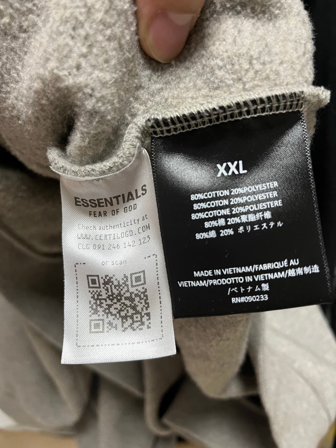 피어오브갓 에센셜 스테이트 기모 후드티 2XL 상품이미지4