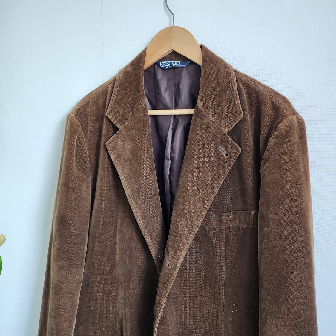 90's 폴로 랄프로렌 코튼 벨벳 스포츠 코트 상품이미지2