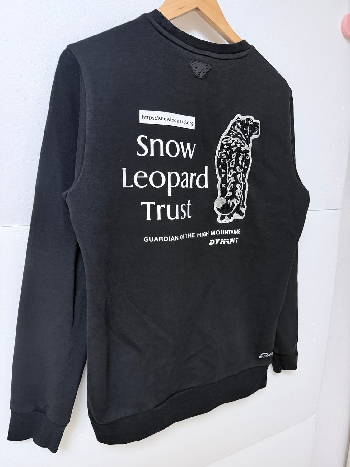 다이나핏(DYNAFIT) 스노우 레오파드 맨투맨 블랙M 상품이미지4