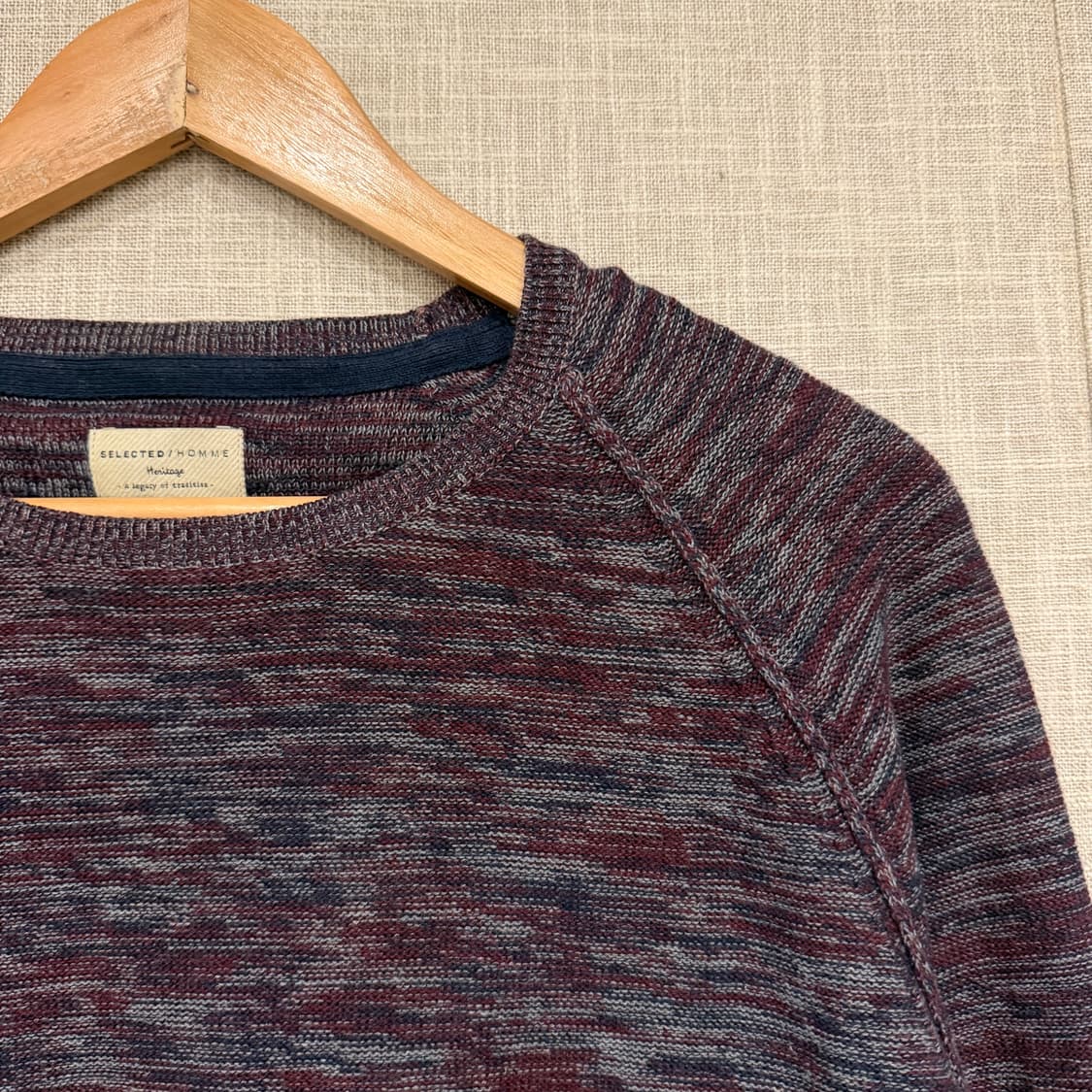 셀렉티드 옴므 크루넥 멀티컬러 니트 L 상품이미지3