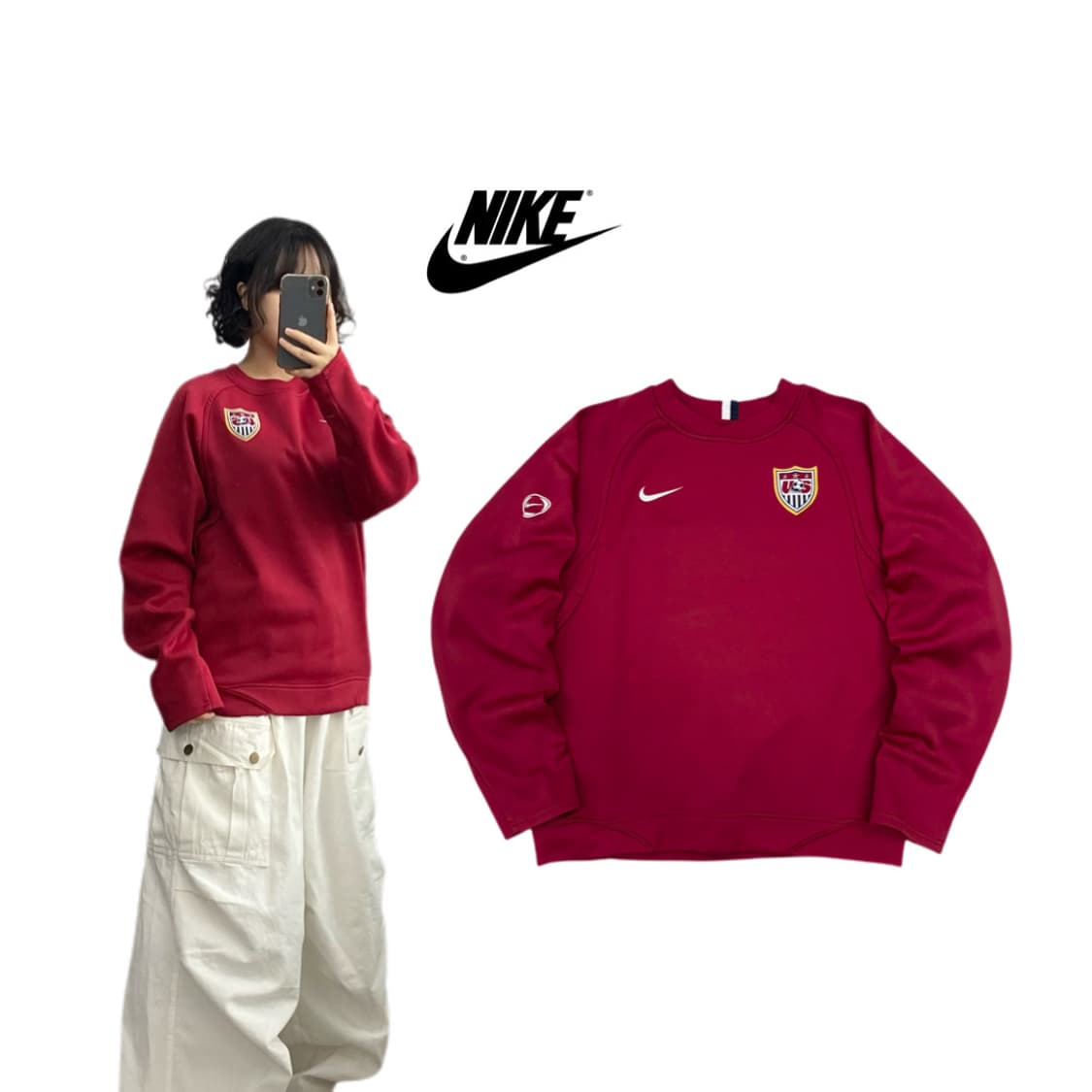 나이키 90s 써마핏 USA 롱슬리브 유니폼 져지 상품이미지1