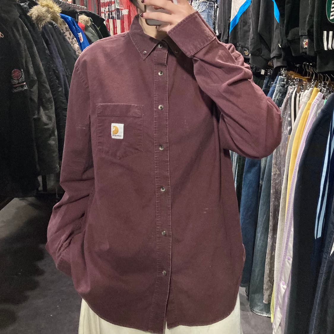 [IM]칼하트 긴팔셔츠 브라운 상품이미지2