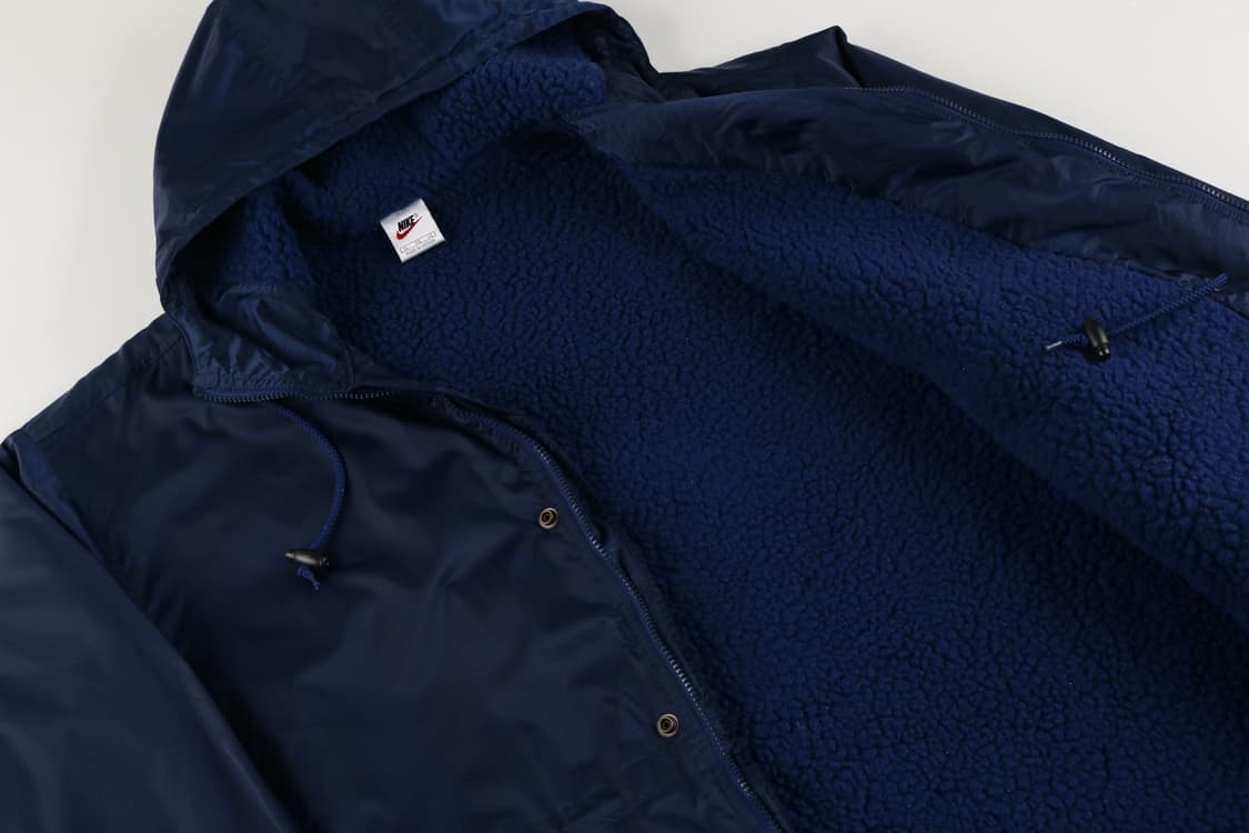 [XL] 90's 나이키 스우시 빅로고 올드스쿨 양털 롱패딩 상품이미지7