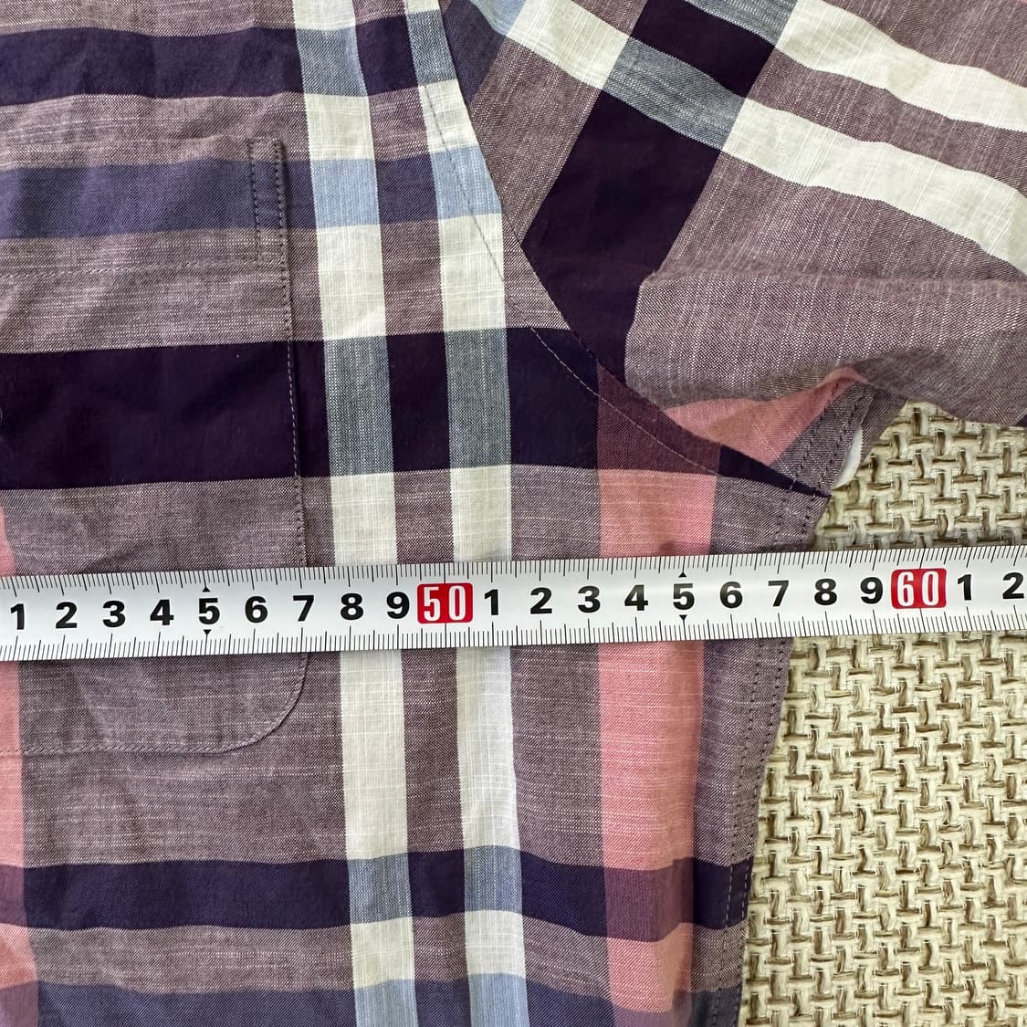 110 닥스 체크 남성 반팔 셔트 0417D 상품이미지5