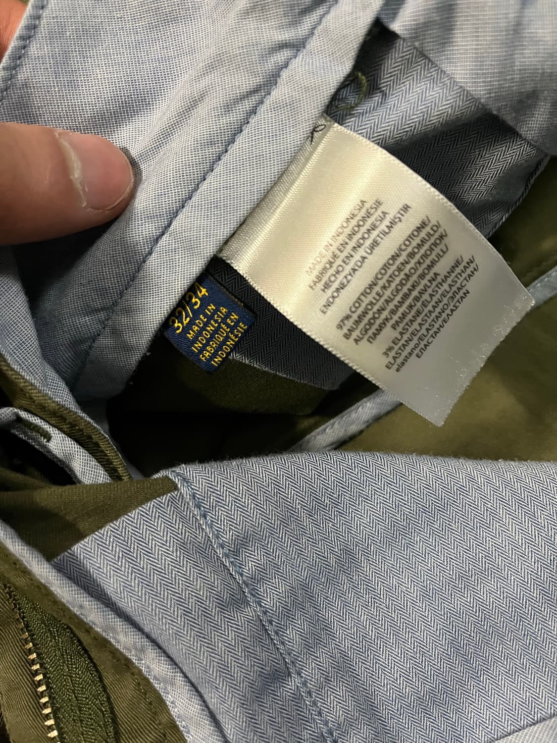 폴로 랄프로렌 슬림핏 치노 팬츠 올리브/카키 상품이미지6