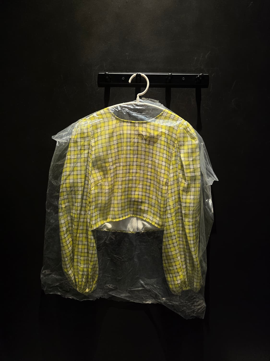 Ganni 체크 엘로우 블라우스 상품이미지5