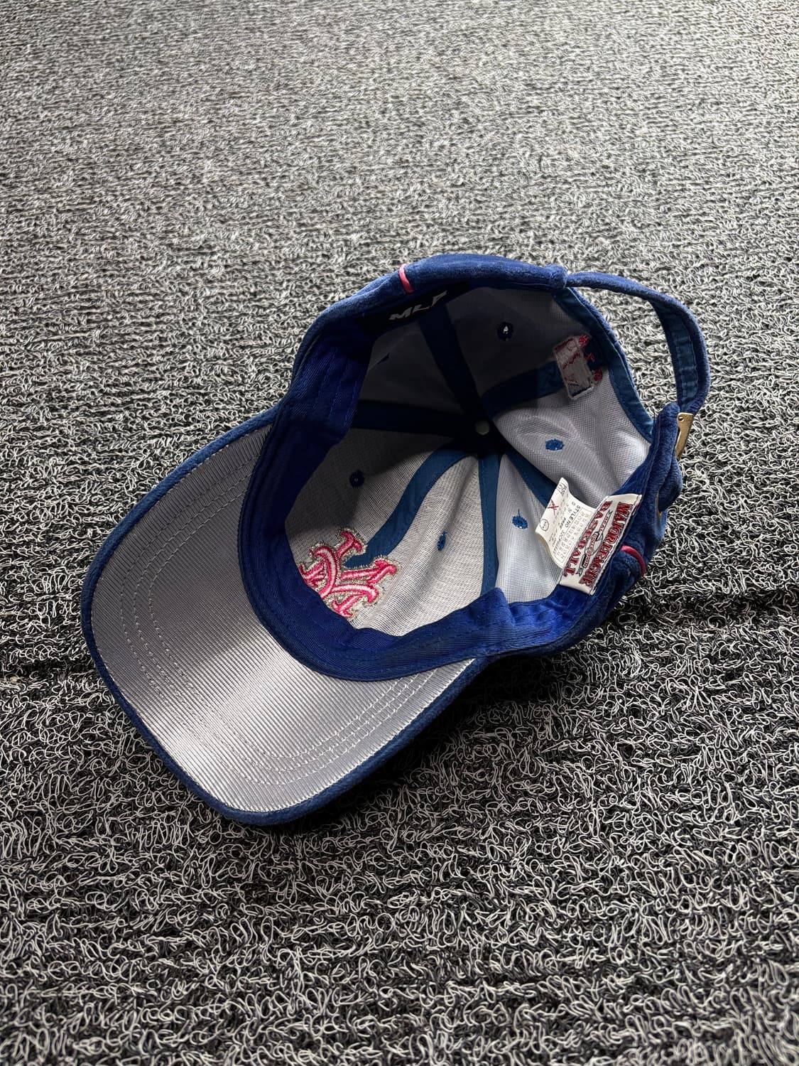 00s MLB 올드스쿨 뉴욕 메츠 벨벳 베이스볼 캡 3480 상품이미지6