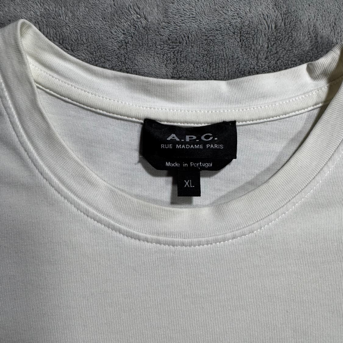 A.P.C. 아페쎄 화이트 티셔츠 XL 상품이미지4