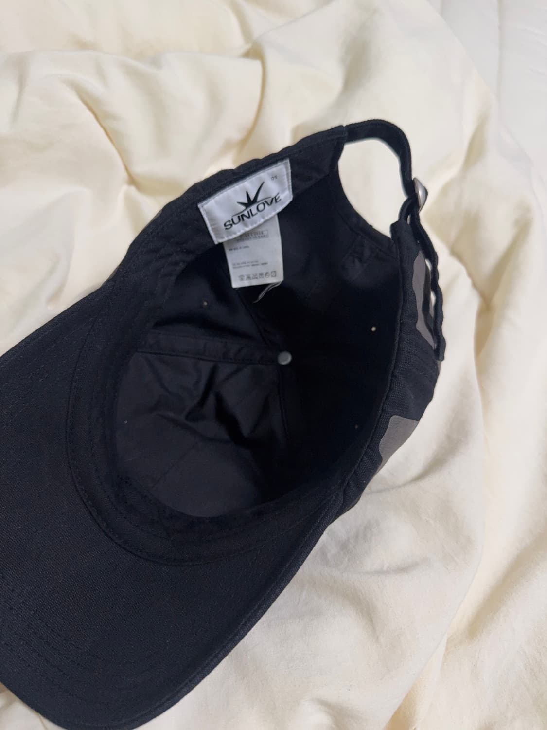 썬러브 볼캡 블랙 상품이미지2