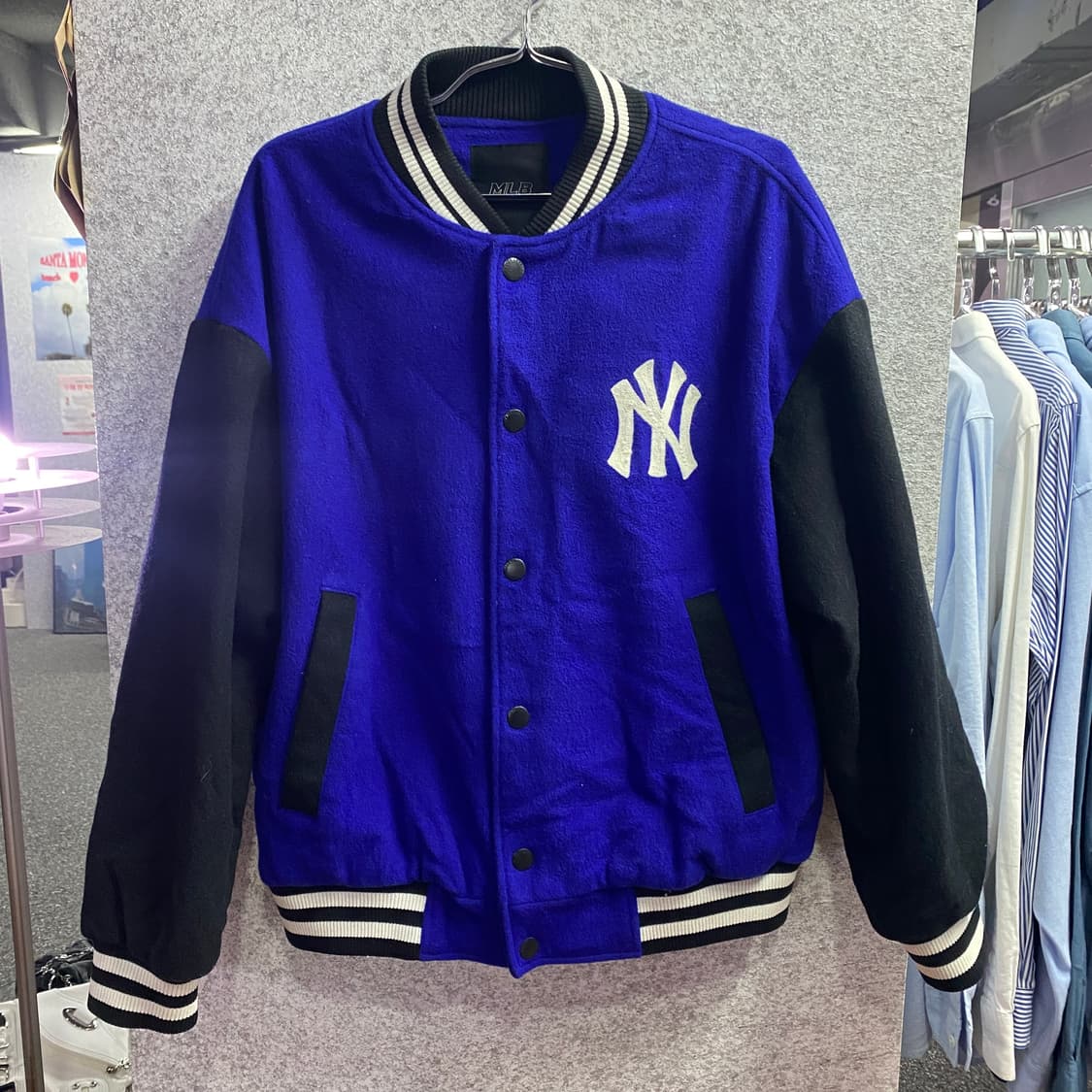 MLB 빅로고 모직 바시티 자켓 B3206 상품이미지2