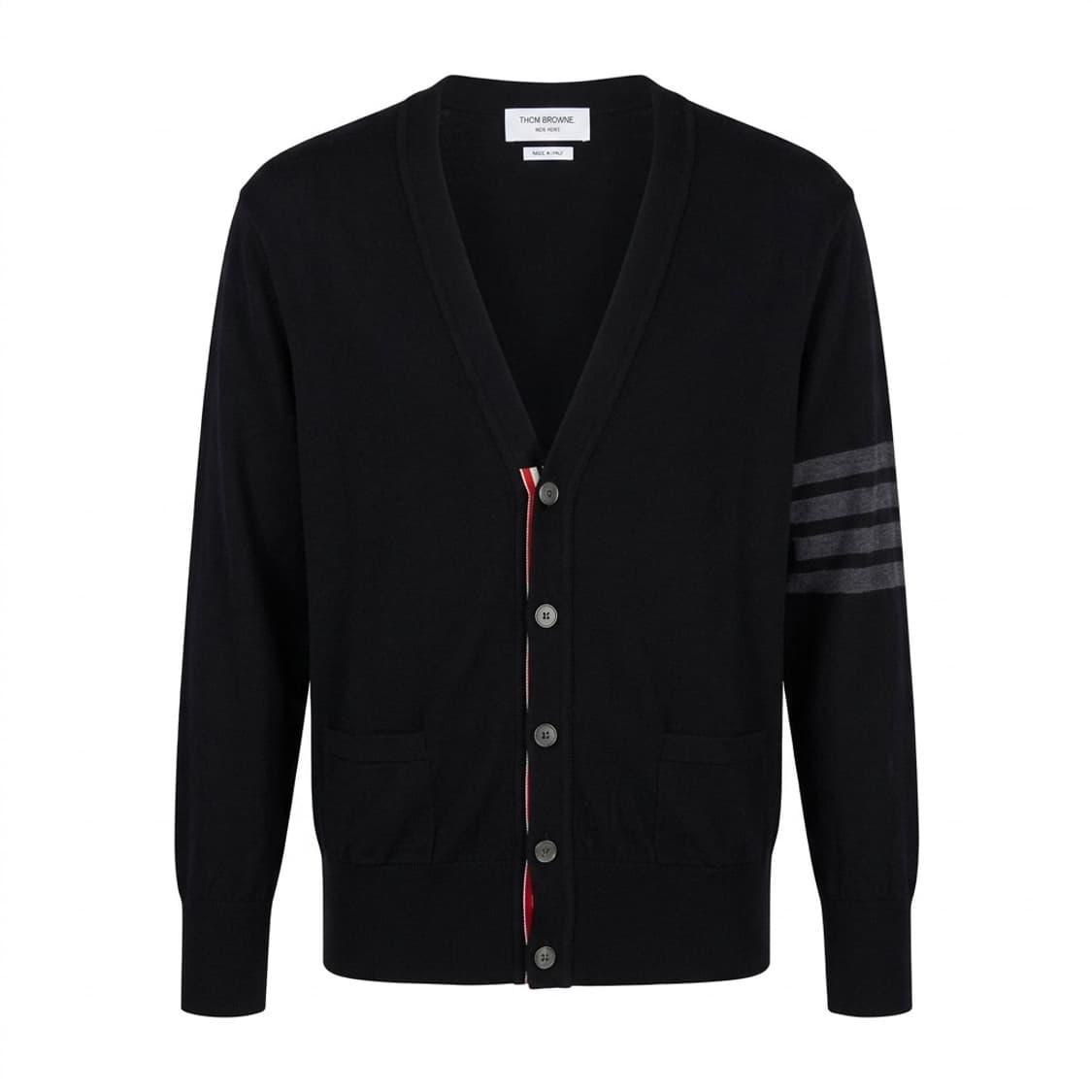 톰브라운 메리노울 4선 가디건 블랙 5 사이즈 상품이미지1