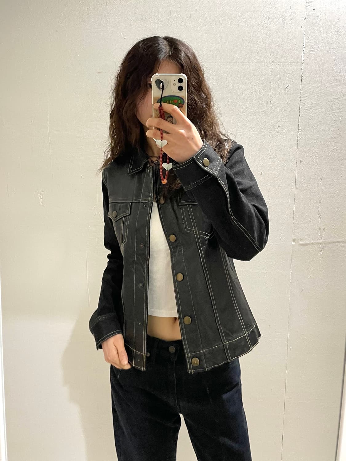 리얼레더 데님 트러커 자켓 상품이미지1