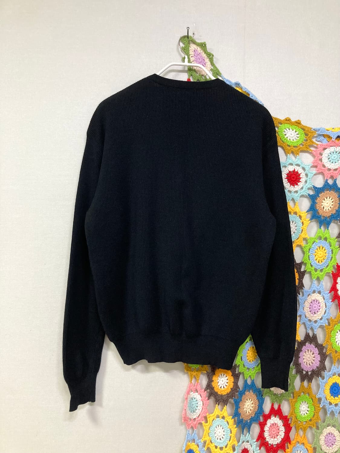 (정품) 입생로랑 남성 트리콧 브이넥 니트 100 _ 블랙 상품이미지6