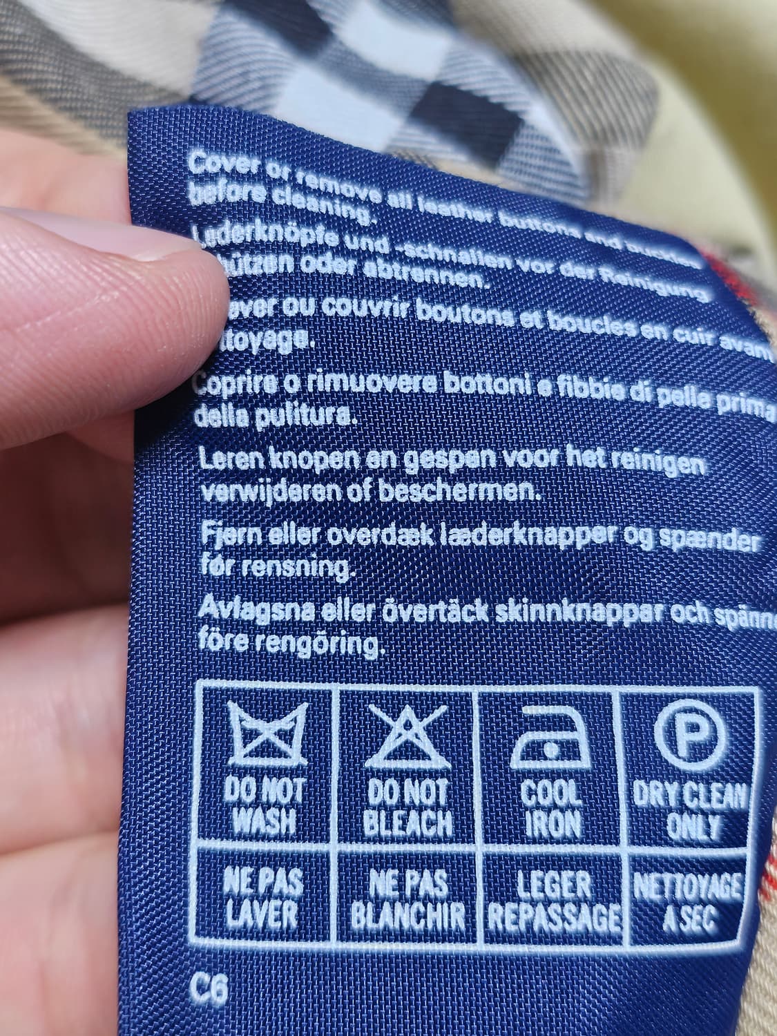 90s 올드 버버리 코튼 카코트 발마칸 코트 M-L 상품이미지6