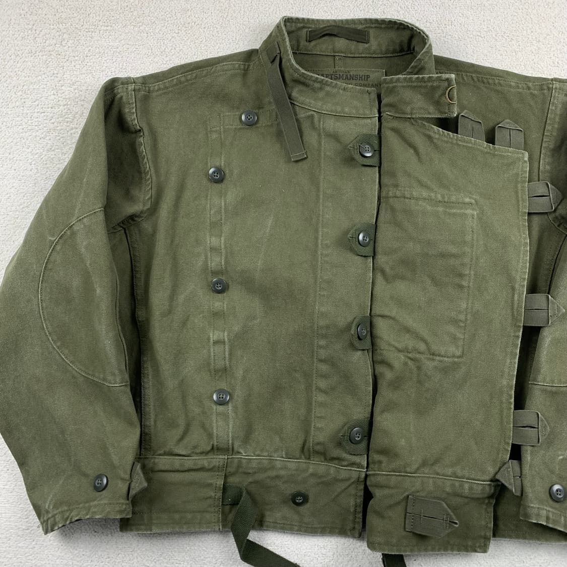 메이든 클로딩 스웨덴 복각 모터사이클 자켓 올리브  상품이미지2