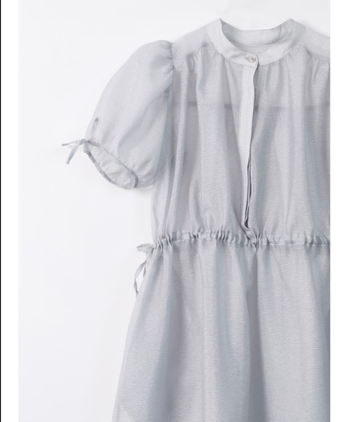 Saengin Studios. 로맨틱 셔링 오르간자 드레스 상품이미지5