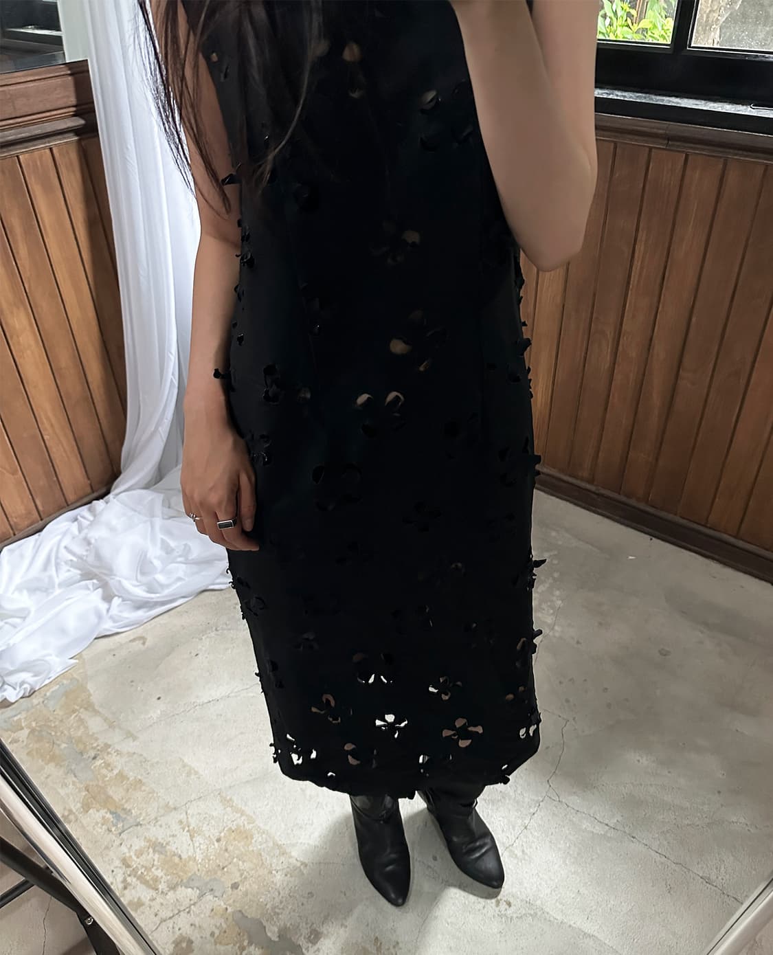 COMME DES GARCONS flower punching dress 상품이미지1