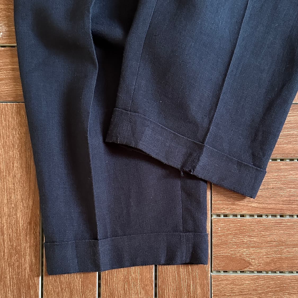 80’s Bill tornade france linen trouser 상품이미지5