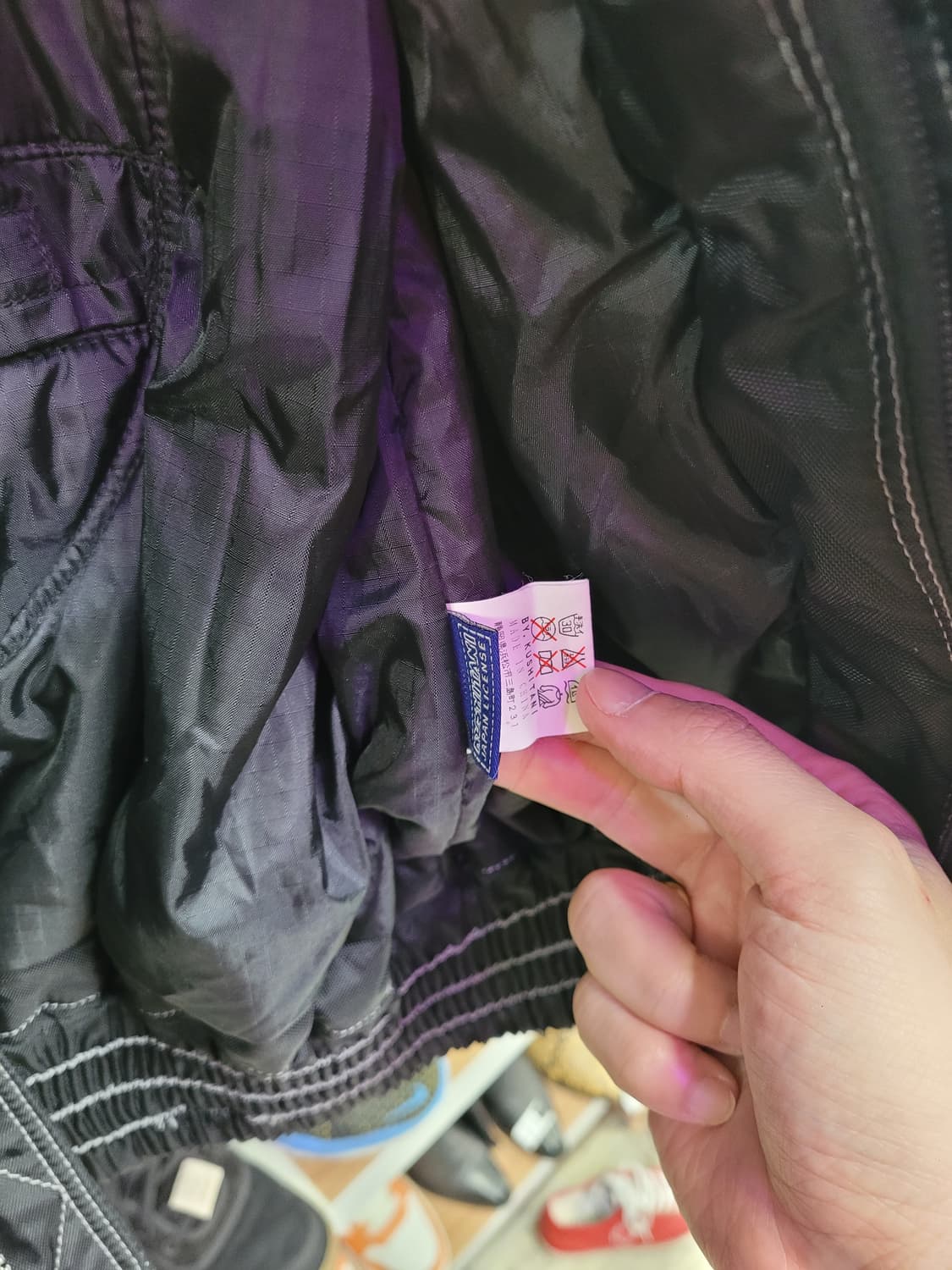 쿠시타니 팀 레이싱 점퍼 자켓 블랙 (M) 상품이미지6