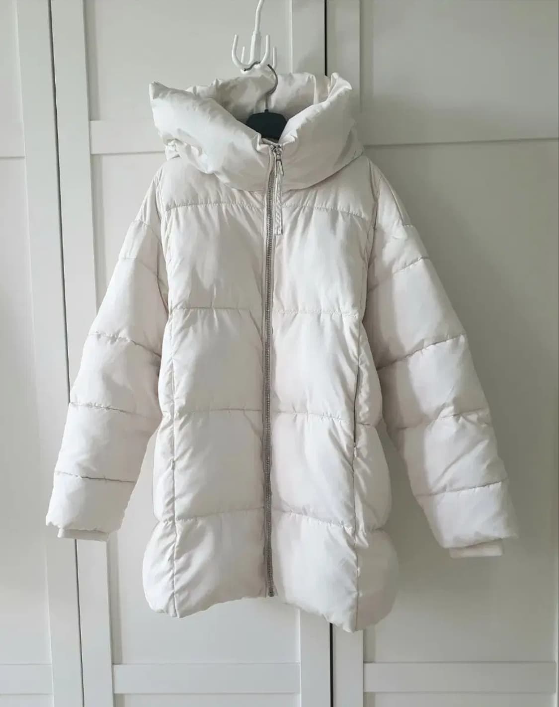 망고 아이보리패딩 후드패딩 상품이미지1