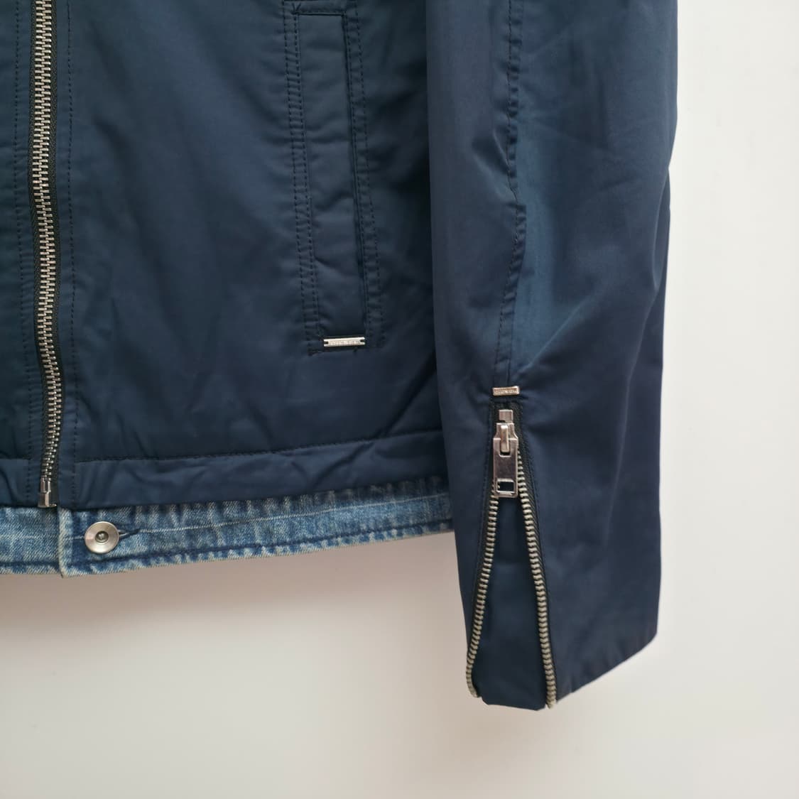 [M] 디젤 네이비 데님 블루종 자켓 상품이미지5