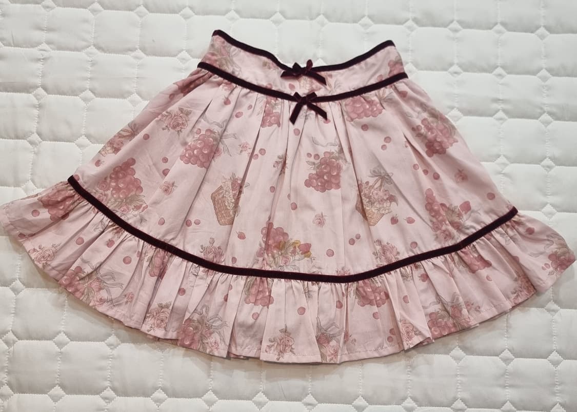 리즈리사(Liz Lisa리즈리사) 빈티지 베리 플라워 프릴 스커트 상품이미지1