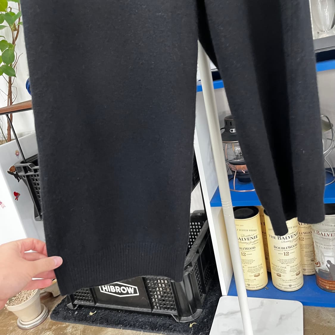 더캐시미어 캐시미어100% 와이드 니트 팬츠 67-98 상품이미지3