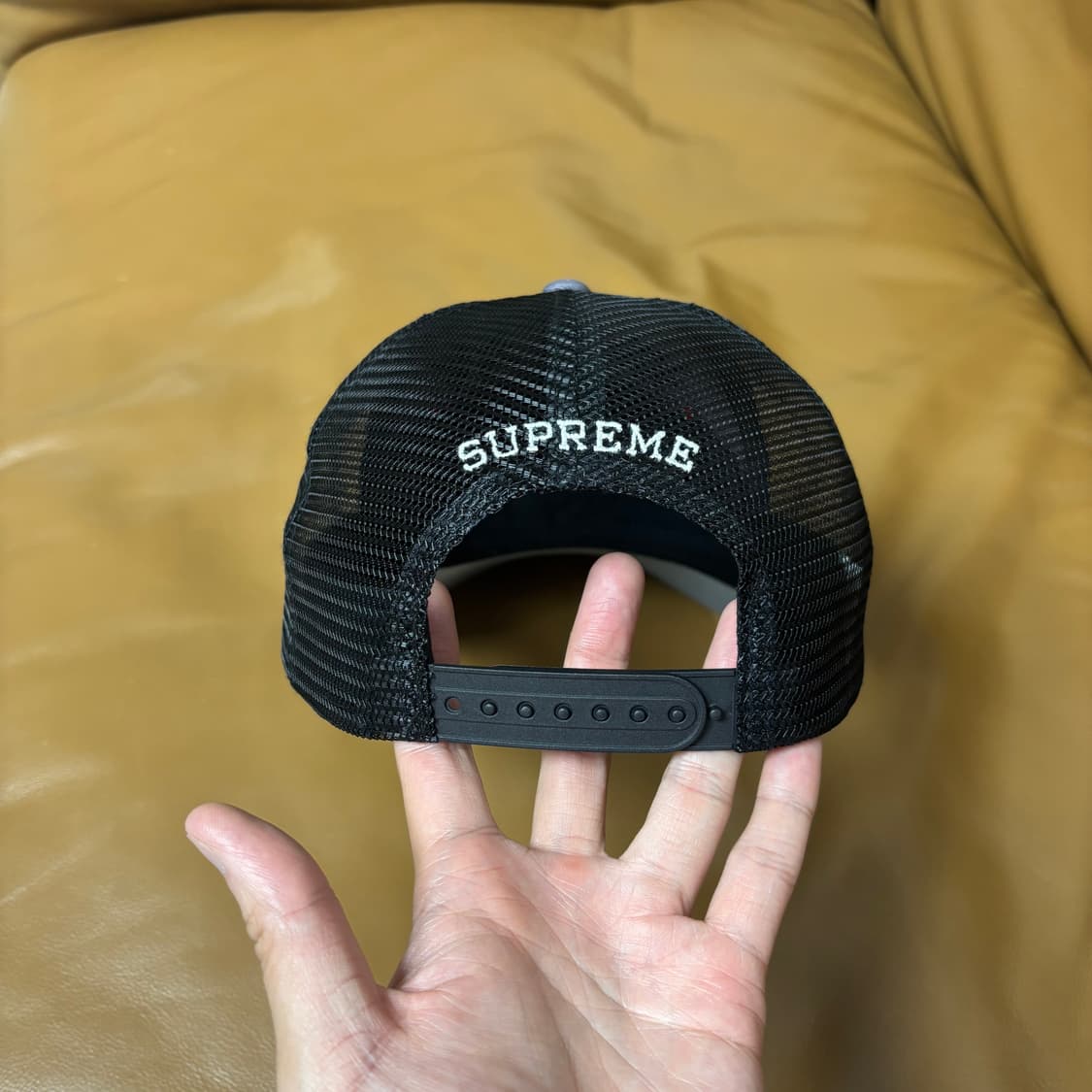 Supreme 슈프림 리퍼 메쉬 그레이 6패널 볼캡 모자 (Grey) 상품이미지7