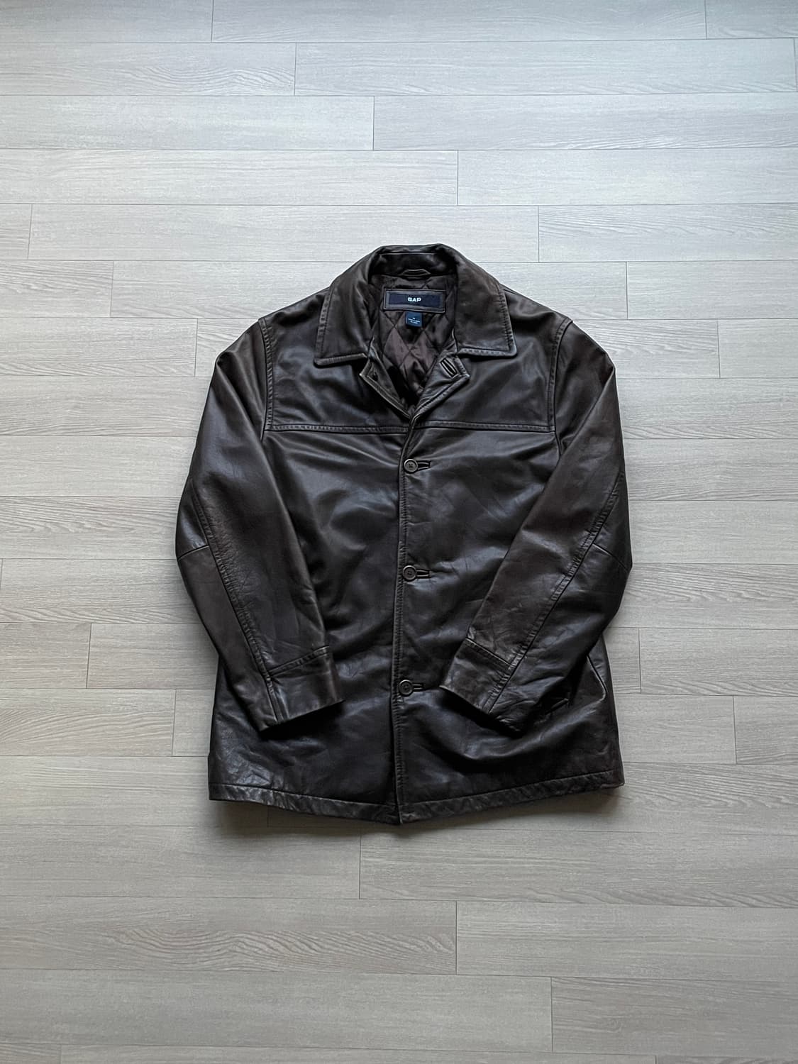 90s 올드갭 레더 카코트 브라운 gap carcoat 상품이미지1