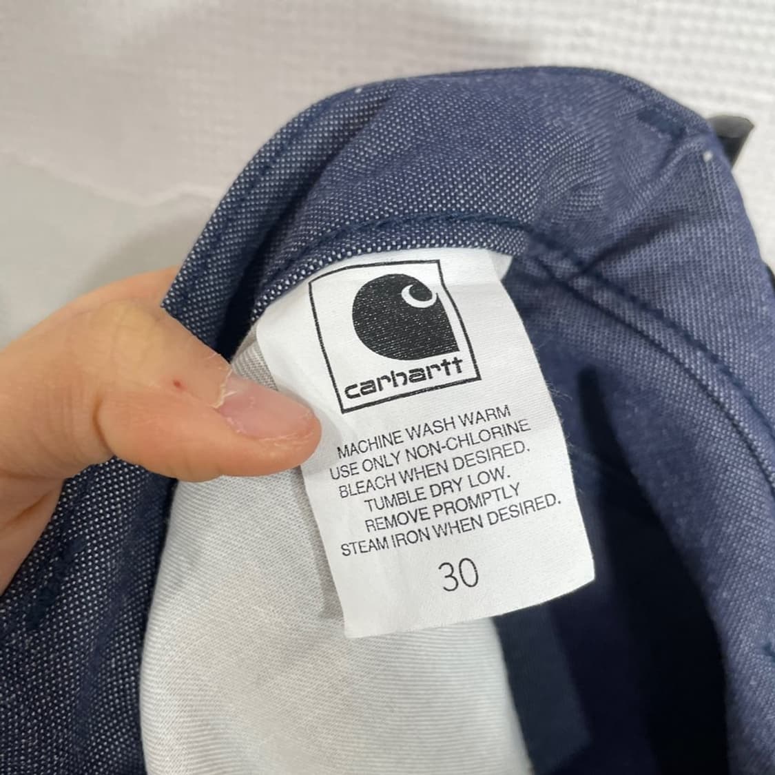 칼하트 하이웨스트 생지 데님팬츠 상품이미지5