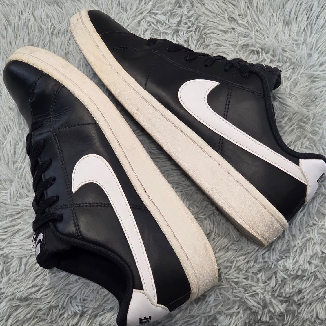 8q-17:나이키 코트 로얄 블랙 화이트 (25cm 상품이미지8